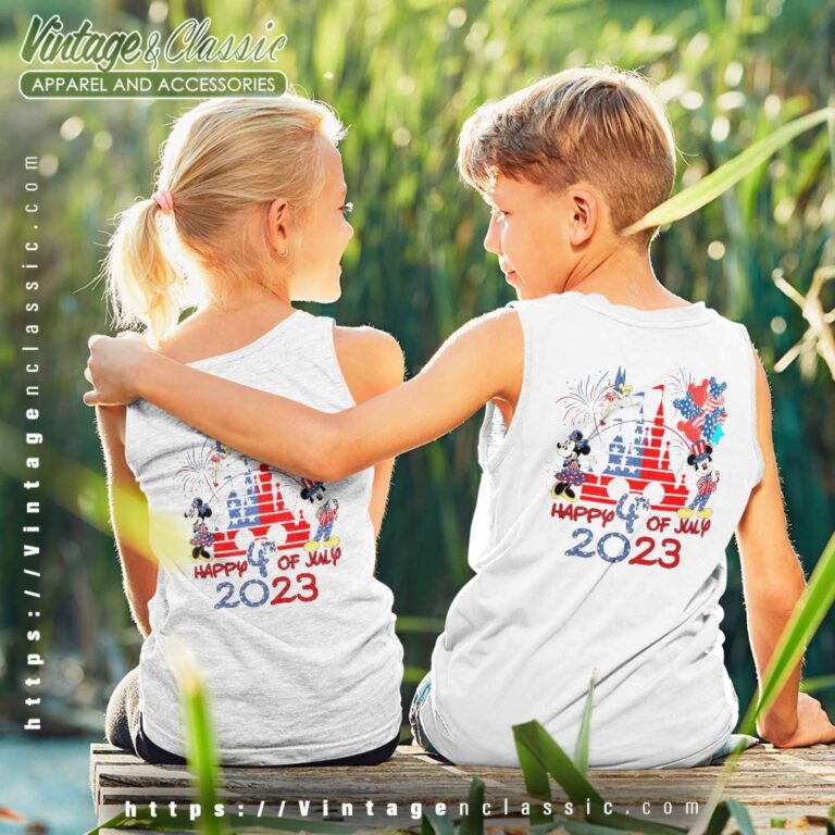 Mickey And Minnie Red White Blue kids Tanktop Mickey And Minnie Red White Blue kids Tanktop