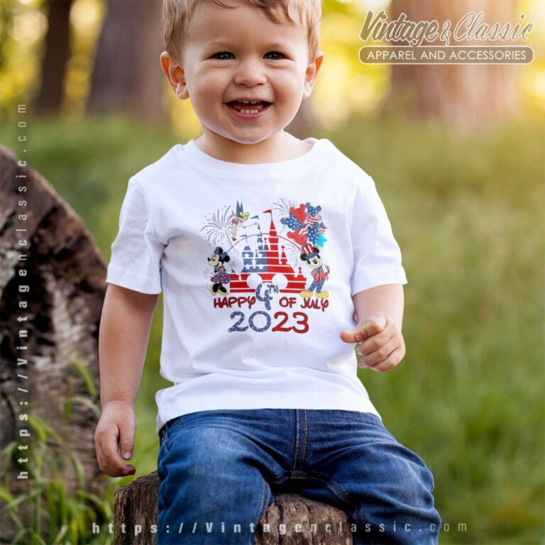 Mickey And Minnie Red White Blue kids Tshirt Mickey And Minnie Red White Blue kids Tshirt