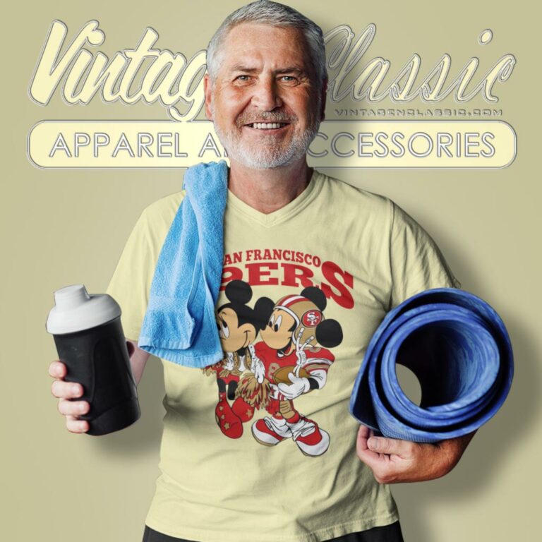 Mickey And Minnie San Francisco 49ers V Neck TShirt Mickey And Minnie San Francisco 49ers V Neck TShirt