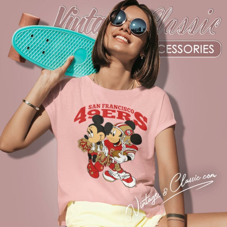 Mickey And Minnie San Francisco 49ers Women T Shirt Mickey And Minnie San Francisco 49ers Women T Shirt