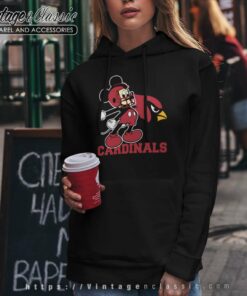 Mickey Arizona Cardinals Football Team Hoodie