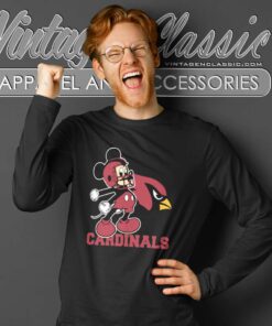 Mickey Arizona Cardinals Football Team Long Sleeve Tee