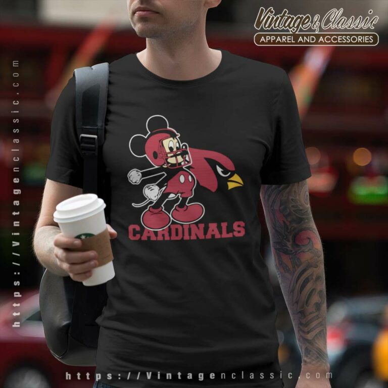 Mickey Arizona Cardinals Football Team T Shirt Mickey Arizona Cardinals Football Team T Shirt