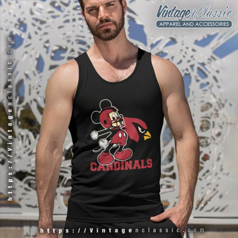 Mickey Arizona Cardinals Football Team Tank Top Racerback Mickey Arizona Cardinals Football Team Tank Top Racerback