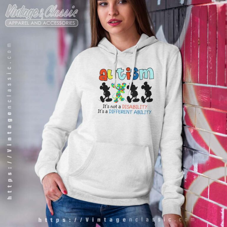 Mickey Autism Awareness Quote Hoodie Mickey Autism Awareness Quote Hoodie