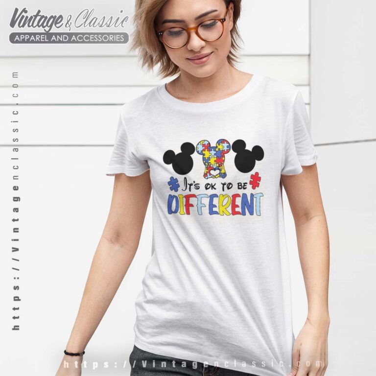 Mickey Autism Ok To Be Different Shirt Mickey Autism Ok To Be Different Shirt