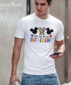 Mickey Autism Ok To Be Different Tshirt