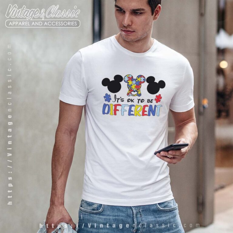 Mickey Autism Ok To Be Different Tshirt Mickey Autism Ok To Be Different Tshirt