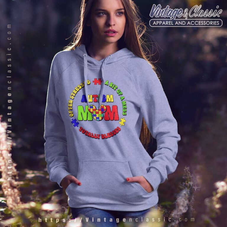 Mickey Blessed Autism Mom Hoodie Mickey Blessed Autism Mom Hoodie