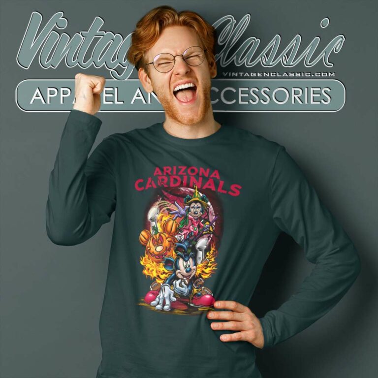Mickey Cardinal Halloween Shirt Vince Lombardi Trophy Arizona Cardinals Long Sleeve Tee Mickey Cardinal Halloween Shirt Vince Lombardi Trophy Arizona Cardinals Long Sleeve Tee