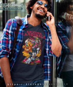 Mickey Cardinal Halloween Shirt Vince Lombardi Trophy Arizona Cardinals V Neck TShirt