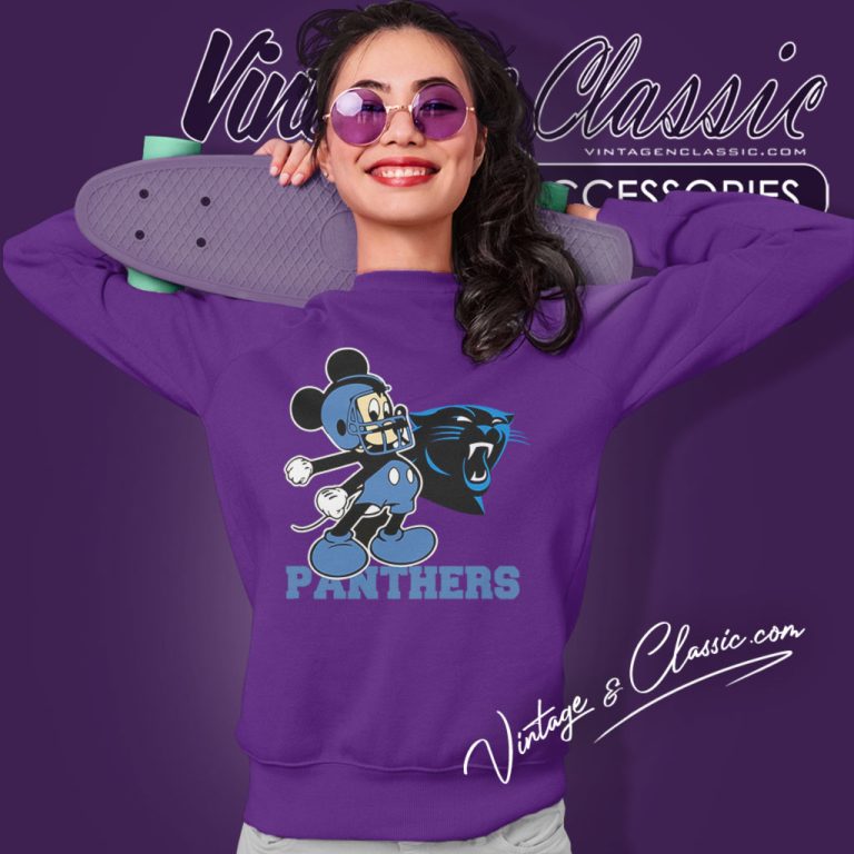 Mickey Carolina Panthers Football Team Sweatshirt Mickey Carolina Panthers Football Team Sweatshirt