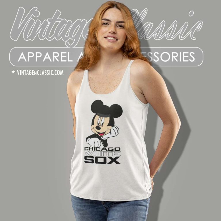 Mickey Chicago White Sox Tank Top Racerback Mickey Chicago White Sox Tank Top Racerback