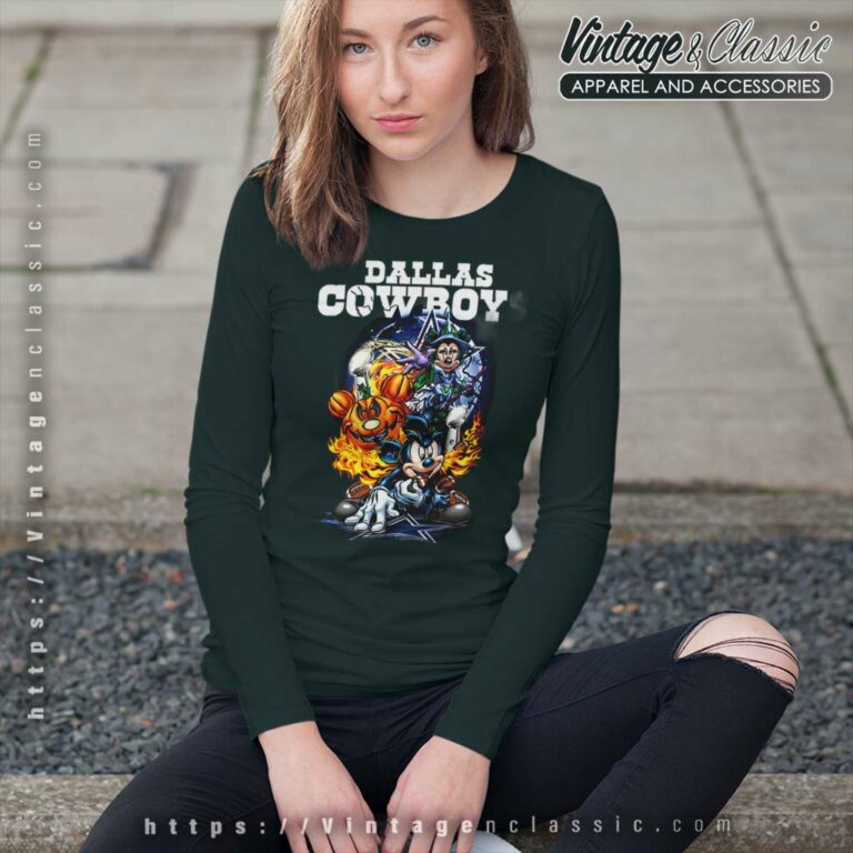 Mickey Cowboys Halloween Shirt Vince Lombardi Trophy Dallas Cowboys Long Sleeve Tee Mickey Cowboys Halloween Shirt Vince Lombardi Trophy Dallas Cowboys Long Sleeve Tee