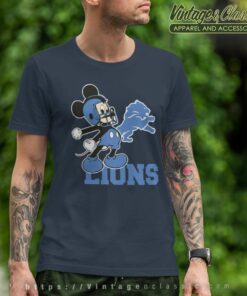 Mickey Detroit Lions Football Team T Shirt