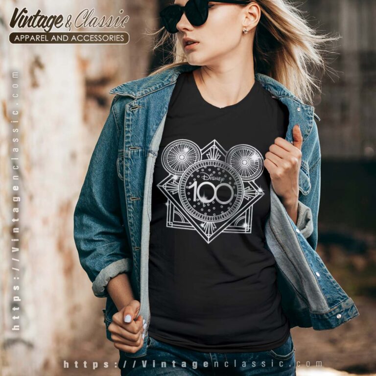 Mickey Disney 100 Years Of Wonder Vneck Mickey Disney 100 Years Of Wonder Vneck