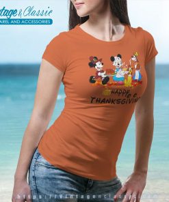 Mickey Disney Happy Thanksgiving Shirt 8 Mickey Disney Happy Thanksgiving Women TShirt