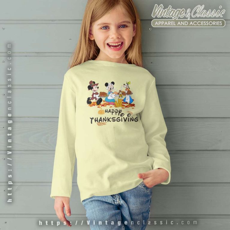 Mickey Disney Happy Thanksgiving kids Longsleeve Mickey Disney Happy Thanksgiving kids Longsleeve