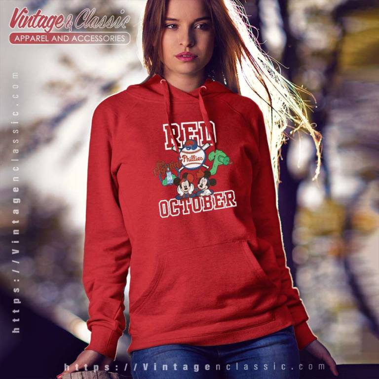 Mickey Disney Red October Phillies Hoodie Mickey Disney Red October Phillies Hoodie