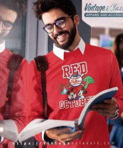 Mickey Disney Red October Phillies Sweatshirt