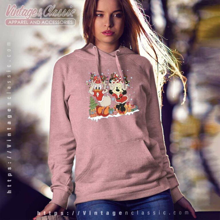 Minnie Donald Duck Christmas Lights Hoodie Minnie Donald Duck Christmas Lights Hoodie