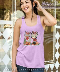 Minnie Donald Duck Christmas Lights Tank Top Racerback