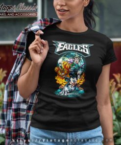 Mickey Eagles Halloween Shirt Philadelphia Eagles Women TShirt