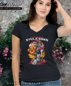 Mickey Falcons Halloween Shirt Vince Lombardi Trophy Atlanta Falcons V Neck TShirt