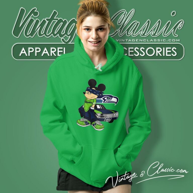 Mickey Gangster Seattle Seahawks Hoodie Mickey Gangster Seattle Seahawks Hoodie