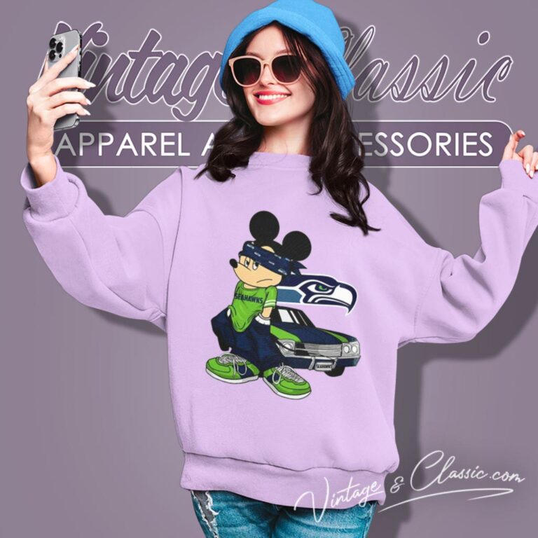 Mickey Gangster Seattle Seahawks Sweatshirt Mickey Gangster Seattle Seahawks Sweatshirt