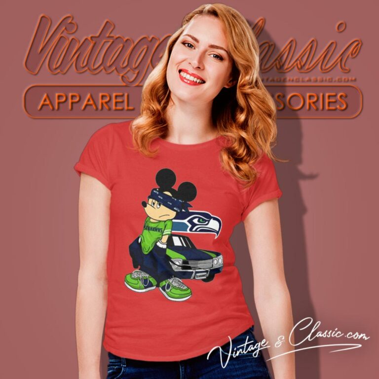 Mickey Gangster Seattle Seahawks Women T Shirt Mickey Gangster Seattle Seahawks Women T Shirt