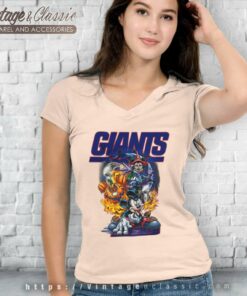 Mickey Giant Halloween Shirt Vince Lombardi Trophy New York Giants V Neck TShirt