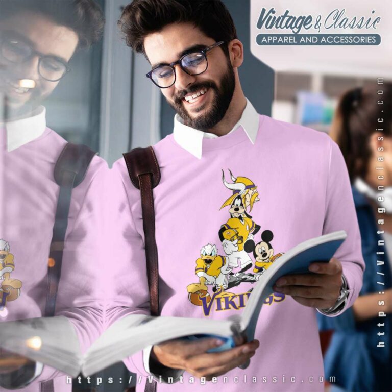 Mickey Goofy Donald Disney Minnesota Vikings Football Sweatshirt Mickey Goofy Donald Disney Minnesota Vikings Football Sweatshirt