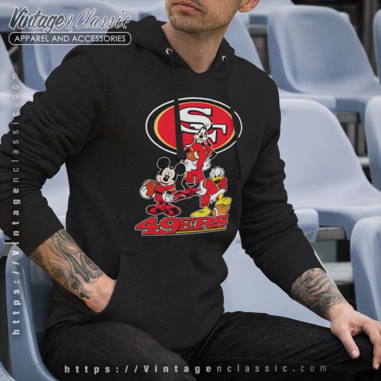 Mickey Goofy Donald Disney San Francisco 49ers Hoodie Mickey Goofy Donald Disney San Francisco 49ers Hoodie