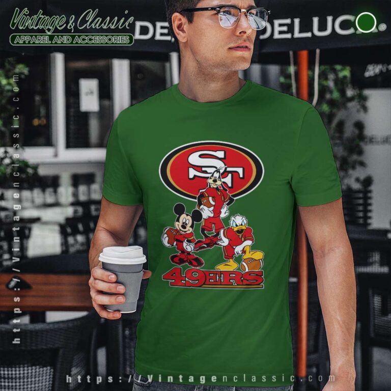 Mickey Goofy Donald Disney San Francisco 49ers T Shirt Mickey Goofy Donald Disney San Francisco 49ers T Shirt