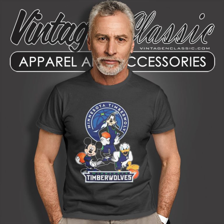 Mickey Goofy Donald Loves Minnesota Timberwolves Basketball Fans T Shirt Mickey Goofy Donald Loves Minnesota Timberwolves Basketball Fans T Shirt
