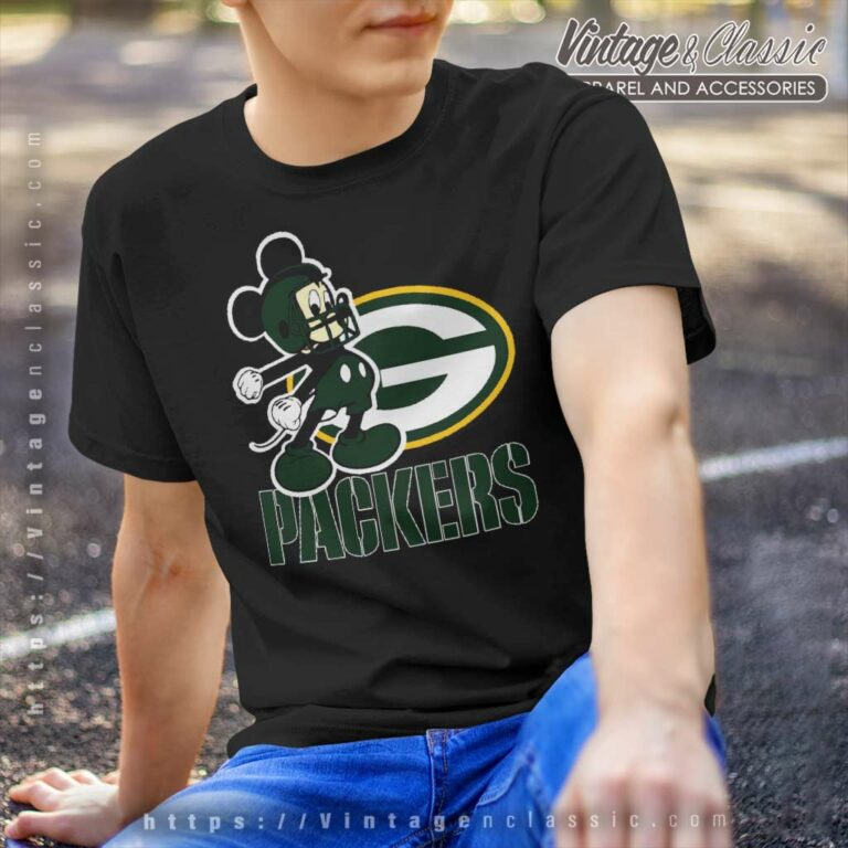 Mickey Green Bay Packers Football T Shirt Mickey Green Bay Packers Football T Shirt