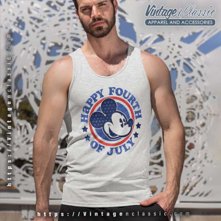 Mickey Happy 4th Of July Tank Top Racerback Mickey Happy 4th Of July Tank Top Racerback