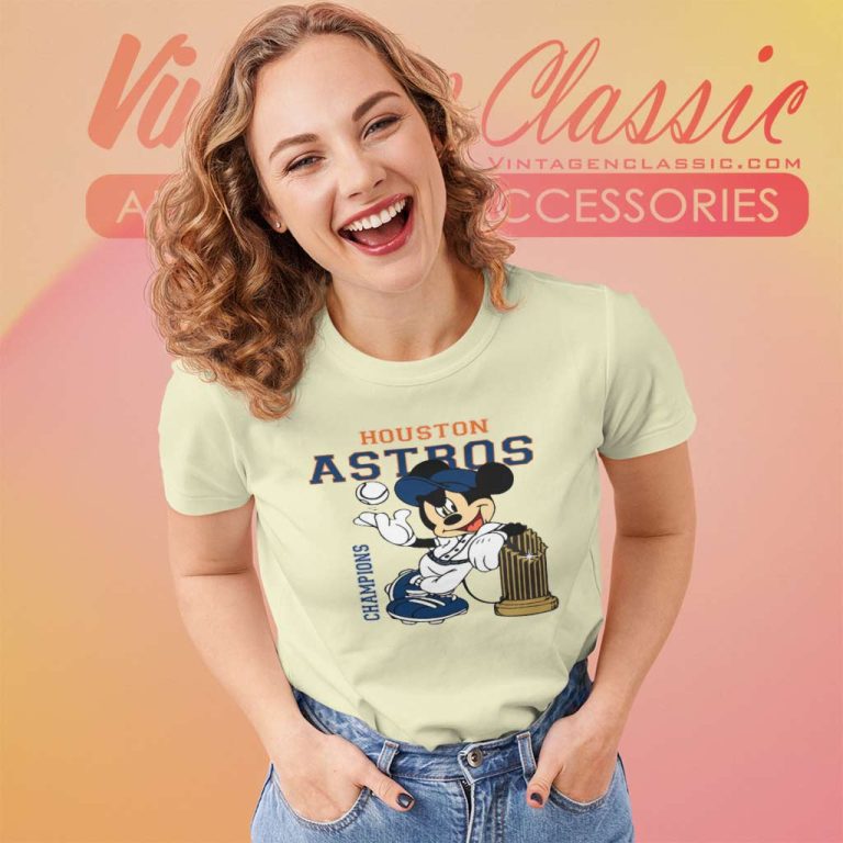 Mickey Houston Astros World Champions Women TShirt Mickey Houston Astros World Champions Women TShirt