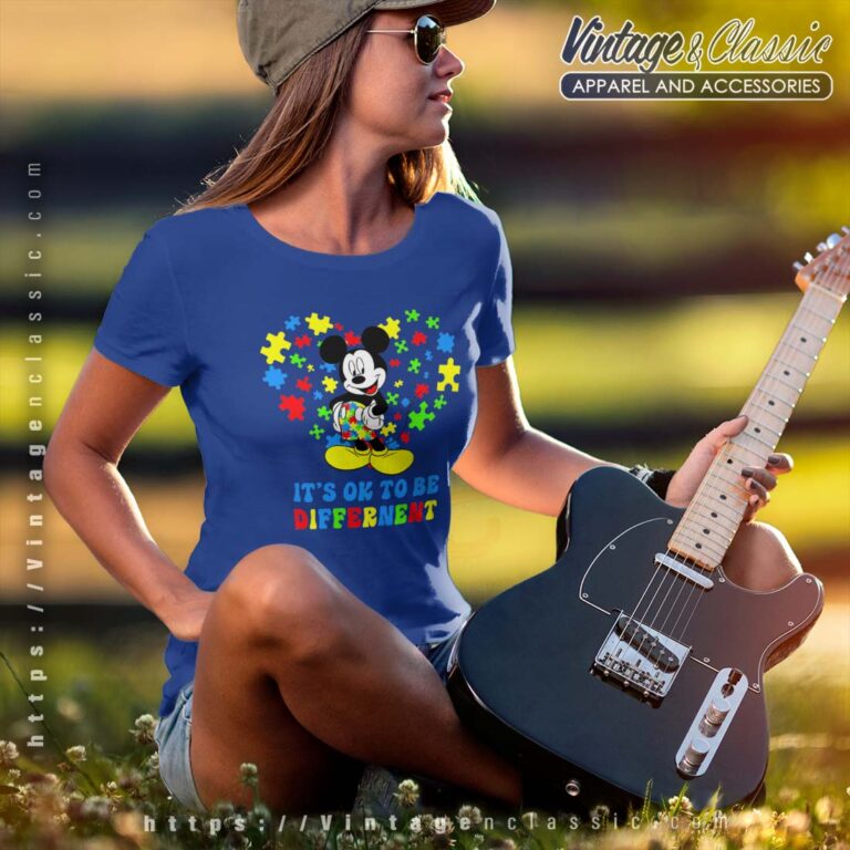 Mickey Its Ok To Be Different Shirt Disney Autism Mickey Its Ok To Be Different Shirt Disney Autism