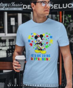 Mickey Its Ok To Be Different Shirt, Disney Autism 5 Mickey Its Ok To Be Different Tshirt Disney Autism