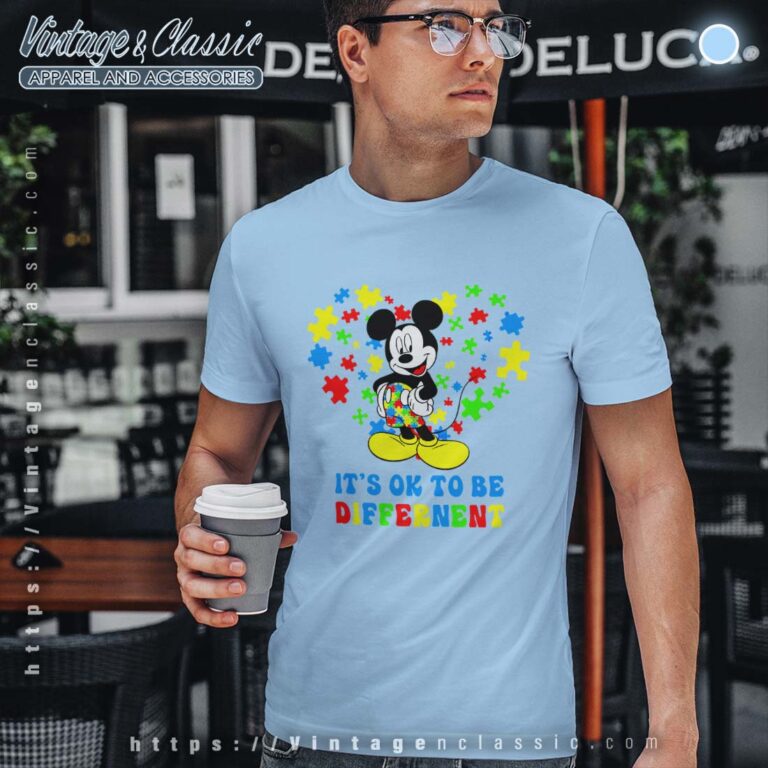 Mickey Its Ok To Be Different Tshirt Disney Autism Mickey Its Ok To Be Different Tshirt Disney Autism