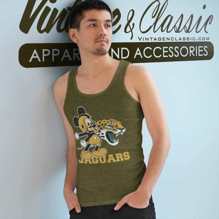 Mickey Jacksonville Jaguars Football Team Tank Top Racerback Mickey Jacksonville Jaguars Football Team Tank Top Racerback