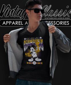 Mickey Lakers Nba Finals Champions V Neck TShirt