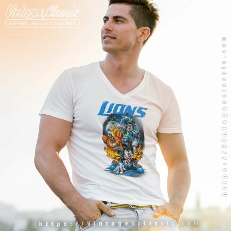Mickey Lions Halloween Shirt Vince Lombardi Trophy Detroit Lions V Neck TShirt Mickey Lions Halloween Shirt Vince Lombardi Trophy Detroit Lions V Neck TShirt