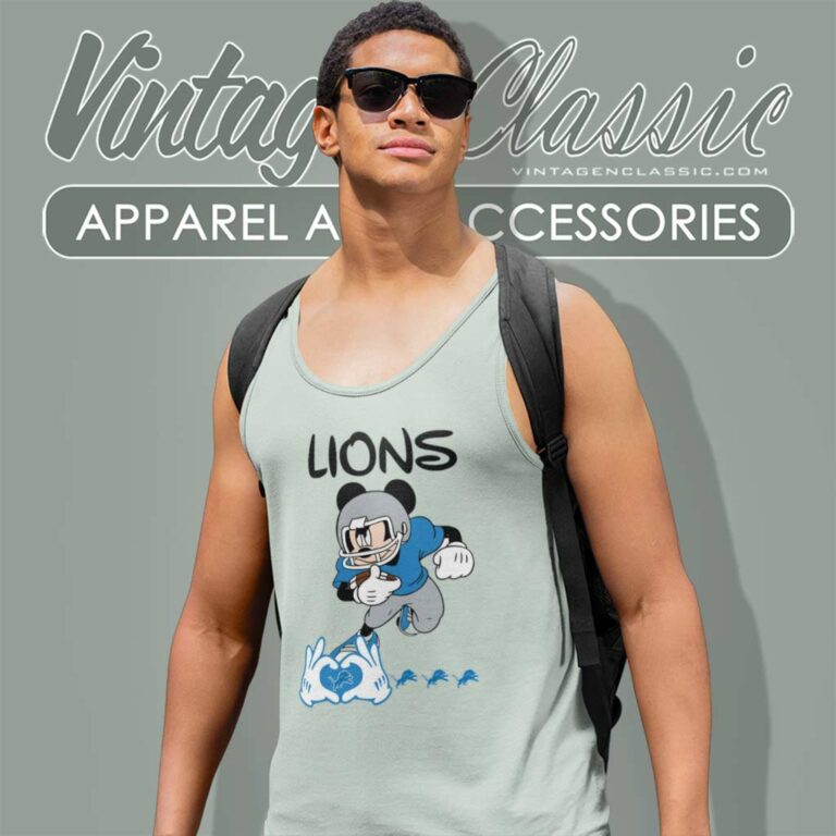 Mickey Love Detroit Lions Nfl Tank Top Racerback Mickey Love Detroit Lions Nfl Tank Top Racerback