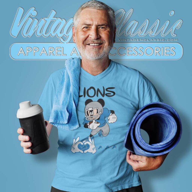 Mickey Love Detroit Lions Nfl V Neck TShirt Mickey Love Detroit Lions Nfl V Neck TShirt