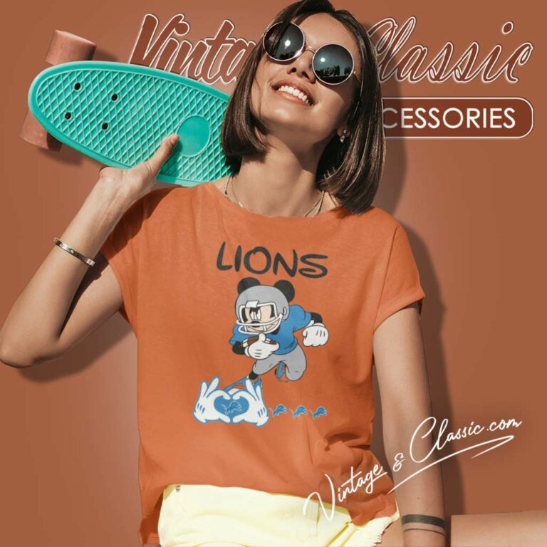 Mickey Love Detroit Lions Nfl Women TShirt Mickey Love Detroit Lions Nfl Women TShirt