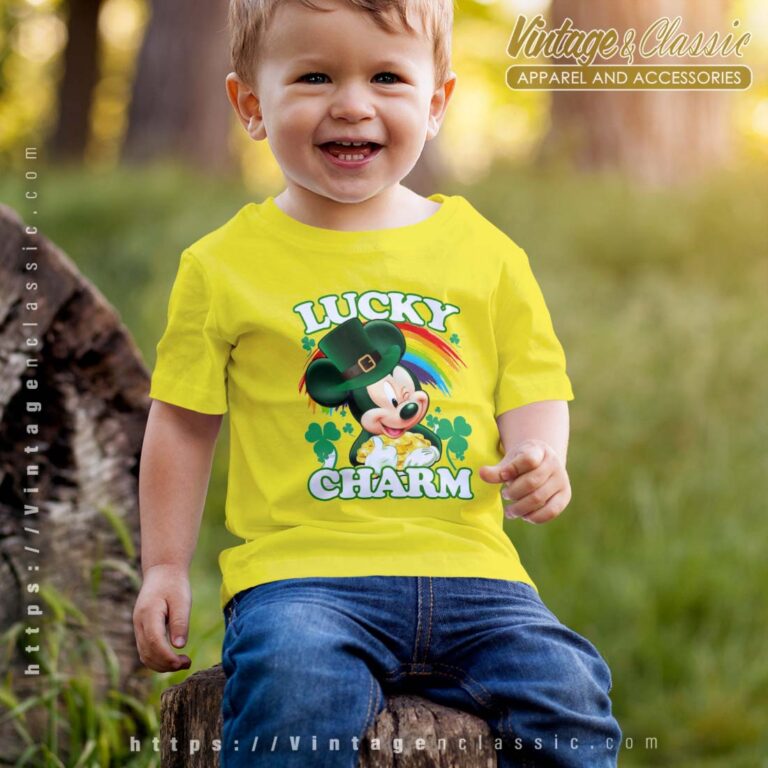 Mickey Lucky Charm Rainbow St Patricks Day Kids Shirt Mickey Lucky Charm Rainbow St Patricks Day Kids Shirt