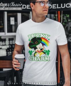 Mickey Lucky Charm Rainbow St Patricks Day Tshirt
